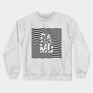 Camo samo cool psychedelic black and white Crewneck Sweatshirt